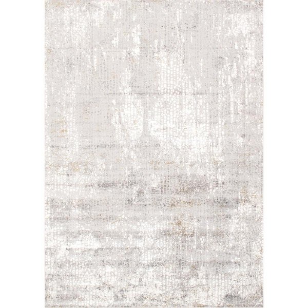 Pasargad Home 2 ft 7 in x 4 ft 11 in Stella Design Power Loom Area Rug Light Grey PVGA44 3x5